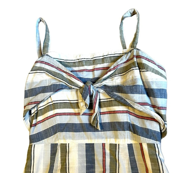 abercrombie & fitch blue white red green striped mini dress size XS pockets​ - Picture 3 of 12